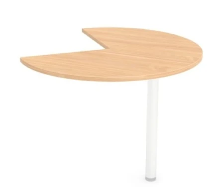 Przystawka do biurka P-1 Wuteh 1000 × 800 mm – zaokrąglony blat pomocniczy