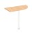 Kompaktowa przystawka do biurka P-9 Wuteh 800 × 600 mm – blat pomocniczy