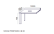 Rysunek z wymiarami przystawki SV-158 Sove Desk&MIX 1000 × 500 × 750 mm
