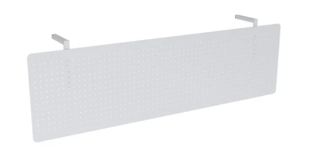 Metalowa blenda do biurka BB-4 Wuteh 1400 × 400 mm z okrągłymi otworami