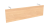 Blenda z płyty do biurka BW-4 Wuteh 1460 × 300 mm