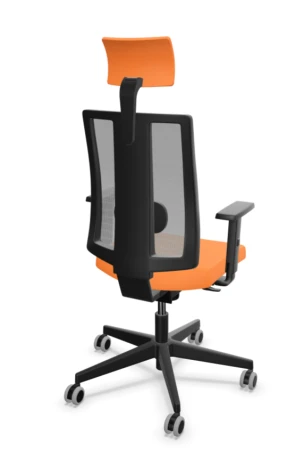 Navigo Mesh białe – oparcie z czarnej siatki MF01