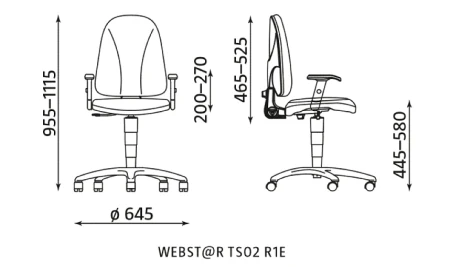 Webst@r Profil TS02 R1E Nowy Styl — rysunek wymiarów