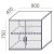 Nadstawka RN-2 Wuteh Profi – wymiary 800 × 420 × 750 mm
