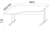 Biurko Sove SV-36 – rysunek wymiarowy 1600 × 800/700 × 735 mm