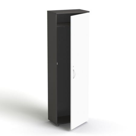 Sove SV-05 Szafa ubraniowa korpus grafit drzwi białe 56x178,6h 5 OH