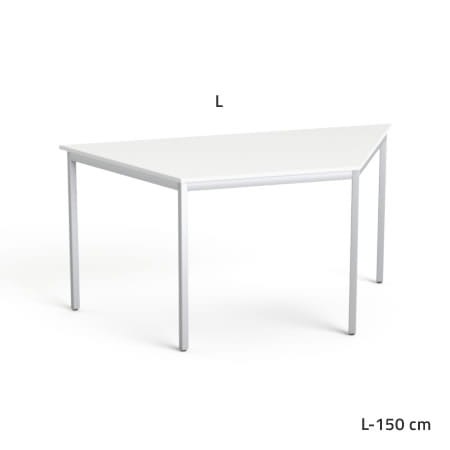 Sove SV-41 Stół konf. trapezowy biały (150x70)