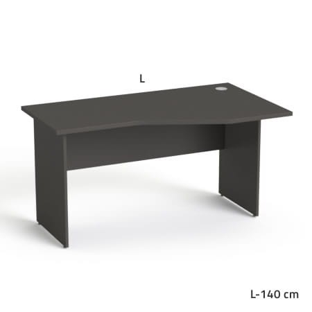 Sove SV-21 Biurko biurowe  prawe z przelotką blatu(70/80x140)