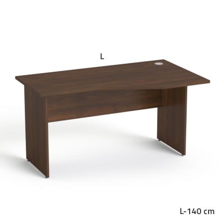 Sove SV-21 Biurko biurowe  prawe z przelotką blatu(70/80x140)