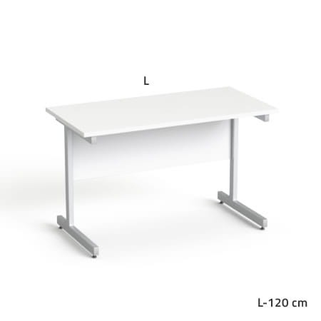 Biurko SV-25 Sove z prostokątnym blatem – 120 cm