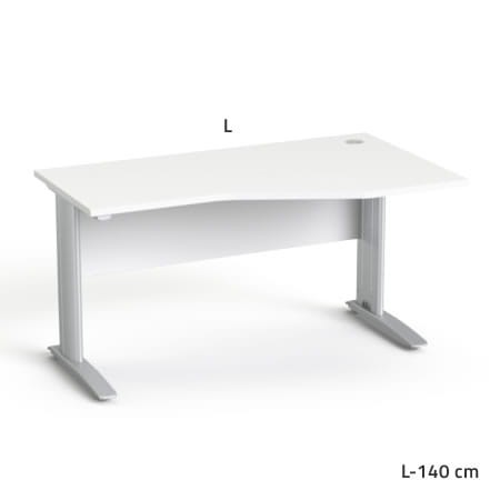 Biurko SV-33 Sove z ergonomicznym blatem – prawe  (70/80x140)