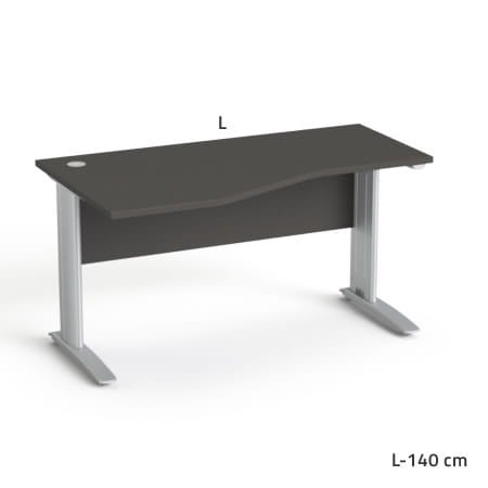 Sove SV-34 Biurko biurowe  lewe(80/70x140)  z organizacją kabli