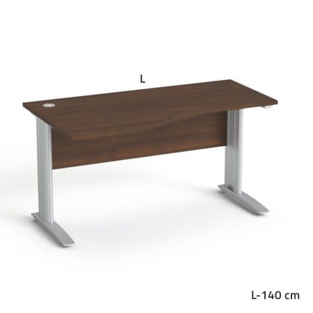 Sove SV-34 Biurko biurowe  lewe(80/70x140)  z organizacją kabli