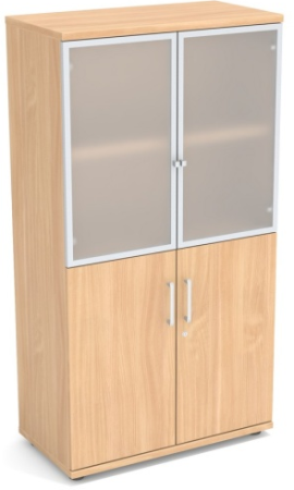 Szafa RLP-6 Wuteh ze szkłem mlecznym w aluminiowej ramce