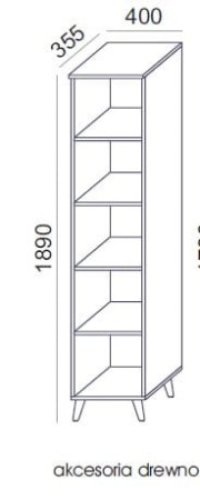Sove SV-03D Regał odkryty 40x189h 5 OH