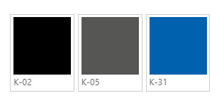 Krzesło ISO Plastik  czarne K02, grafit KO5 , chabrowe K31