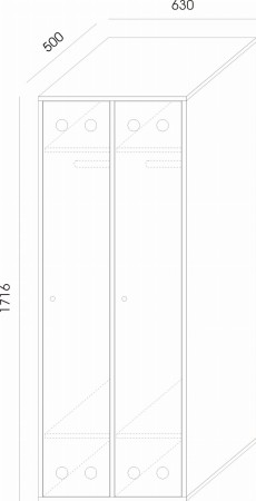 Szafa BHP do szatni Sove SV- 310