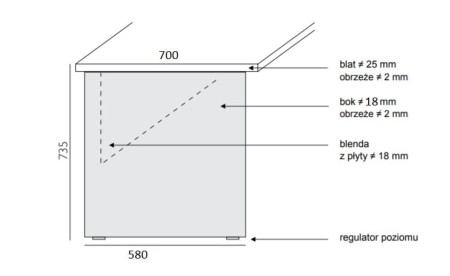 Sove SV-20 Biurko biurowe (70x140)