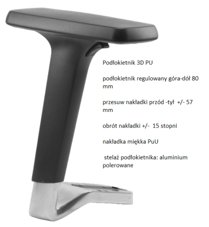 Kulik System Elegance K4 – podłokietnik 3D