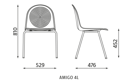 Krzesło Amigo 4 L Nowy Styl