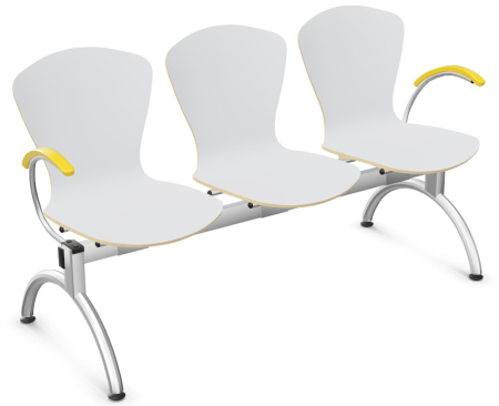 Ławka Bingo-3 ARM wood alu Nowy Styl