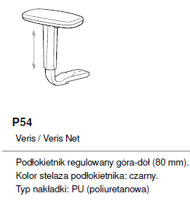 Playa 11SL Profim – podłokietnik P-54 PU