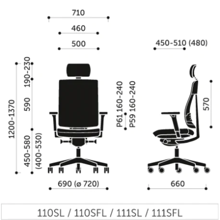 Krzesło obrotowe Xenon Net 111 Profim