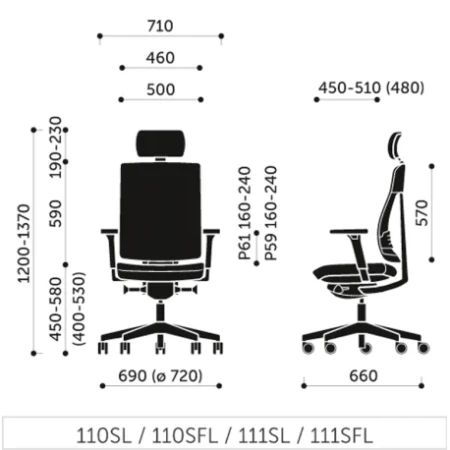 Krzesło obrotowe Xenon Net 110 Profim siatka