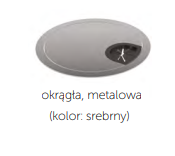 Biurko SKY-4 przelotka okrągła metal Wuteh  180x80