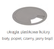 Biurko SKY-4 przelotka okrągła Wuteh  180x80