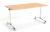 Stół mobilny SS-11 Wuteh 140 × 70 cm na chromowanym stelażu z kółkami