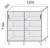Sove SV-13D Szafa niska rysunek 120x119,4h 3 OH