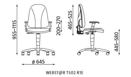 Komfortowe krzesło pracownicze  Webst@r   Nowy Styl