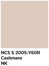 Kolory stelaża i podłokietników ławki AMIGO ARM-3  NCS S 2005-Y60R – kaszmir