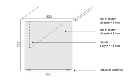 Biurko biurowe VEGA VG-9 Wuteh (160x100)