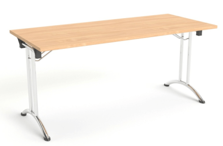 Stół składany SS-1 Wuteh 140 × 70 cm na chromowanym stelażu