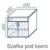 Rysunek techniczny szafki A-36 Wuteh 60x60x60h pod drukarkę
