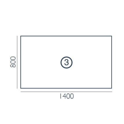 Biurko biurowe Focus FO-3 Wuteh (140x80 cm)