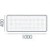 Wymiary blendy metalowej BB-2 Wuteh 1000 × 400 mm