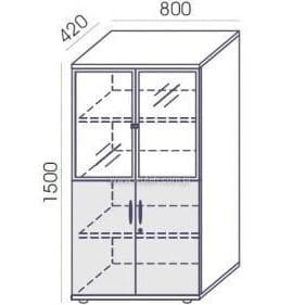 Szafa RLP-6 80x150h Wuteh
