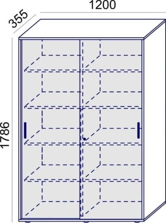 Sove SV-101 Szafa wysoka na segregatory 120x178,6h 5 OH