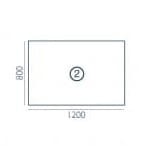 Biurko biurowe Vega VG-2 Wuteh (120x80x73,5cm)