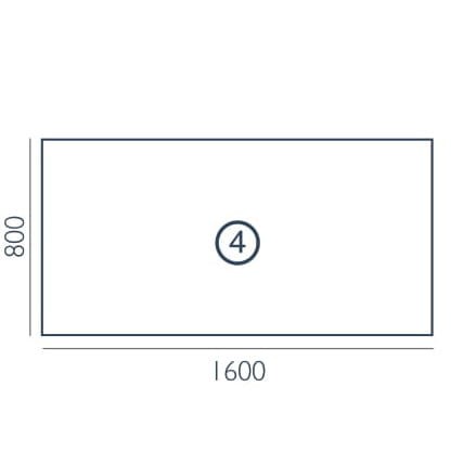 Biurko biurowe Vega VG-4 Wuteh (160x80)