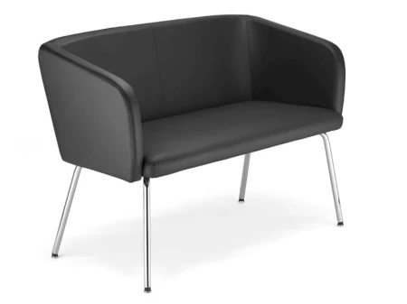 Sofa Hello Duo 4L na czterech metalowych nogach – widok z boku