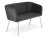 Sofa Hello Duo 4L na czterech metalowych nogach – widok z boku