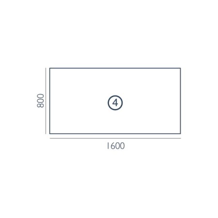 Biurko biurowe Nomo NO-4 Wuteh (160x80x73,5cm)