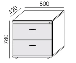 Szafka RS-7 szuflady 80x78h Wuteh