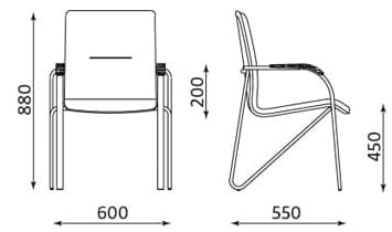 Krzesło Samba chrom Nowy Styl