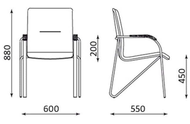 Krzesło konferencyjne Samba kolor Nowy Styl