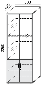 Szafa 6OH Profi Premium RXXP-7 80x42x225h Wuteh